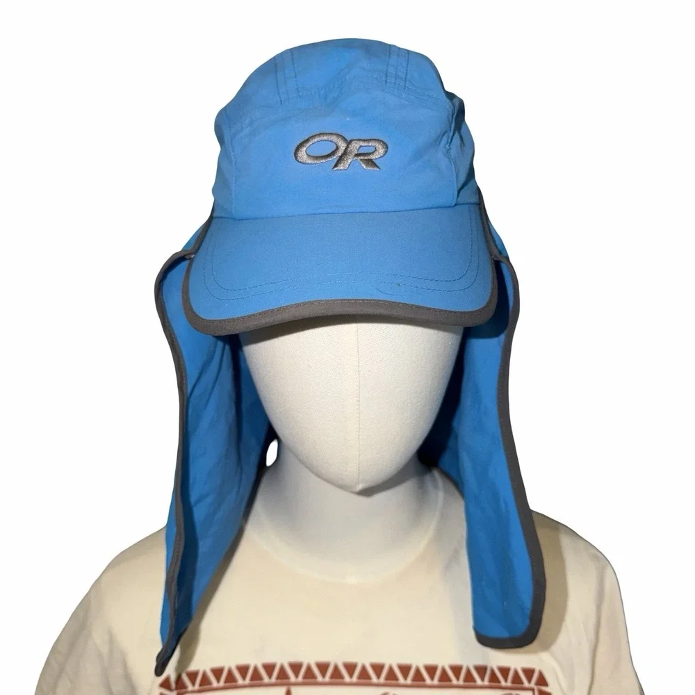Outdoor‎ Research Sun Runner Cap in a bright blue color. 1-3yr Baby